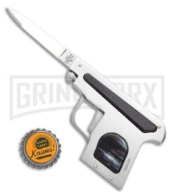 AGA Campolin Dark Horn Automatic Gun Knife - Satin Plain -Deals Blade Master Store AGA Campolin Automatic Gun Knife Dark Horn GX 33673 ns bottlecap large