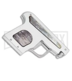 AGA Campolin Dark Horn Automatic Gun Knife - Satin Plain -Deals Blade Master Store AGA Campolin Automatic Gun Knife Dark Horn GX 33673 ns side large