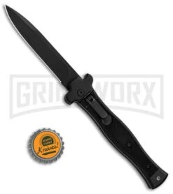 AGA Campolin Zero SWAT G-10 Leverlock Automatic Knife - Bayonet Black Plain -Deals Blade Master Store AGA Campolin Zero SWAT G 10 LL Auto Bayo Black GX 30506 jr bottlecap large