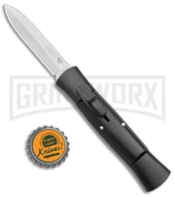 AKC 007 Concord Black OTF Automatic Knife - Satin Dagger -Deals Blade Master Store AKC 007 Concord Auto Black Satin Dagger BHQ 158279 jr bottlecap large