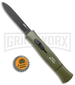 AKC 007 Concord NATO Military OD Green OTF Automatic Knife - Black Flat -Deals Blade Master Store AKC 007 Concord NATO Military OTF Auto Green Black Flat BHQ 138956 jr bottlecap large