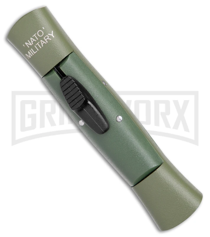 AKC 007 Concord NATO Military OD Green OTF Automatic Knife - Satin Flat 2 AKC 007 Concord NATO Military OD Green OTF Automatic Knife - Satin Flat - Image 2