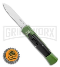 AKC Concord NATO Military Green/Black OTF Automatic Knife - Satin Flat -Deals Blade Master Store AKC 007 Concord NATO Military OTF Automatic Knife Green Black 2.75 Satin Flat BHQ 33952 LS Bottlecap large