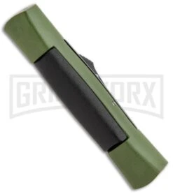 AKC 007 Concord Green/Black OTF Automatic Knife - Dagger Satin -Deals Blade Master Store AKC 007 Concord OTF Green Satin Dagger GX 30502 jr side large