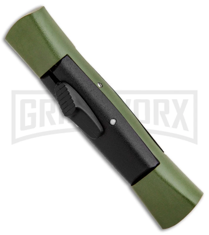 AKC 007 Concord Green/Black OTF Automatic Knife - Flat Satin 2 AKC 007 Concord Green/Black OTF Automatic Knife - Flat Satin - Image 2