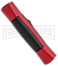 AKC 007 Concord Red/Black OTF Automatic Knife - Dagger Satin -Deals Blade Master Store AKC 007 Concord OTF Red Satin Dagger GX 30498 jr side large