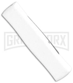 AKC Minion Concord White/Black OTF Automatic Knife - Spear Point Satin Plain -Deals Blade Master Store AKC 007 Mini Concord OTF Auto White Black Satin BHQ 135712 jr side large