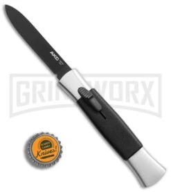 AKC 077 Concord Polish/Black OTF Automatic Knife - Flat Black Plain 7 AKC 077 Concord Polish/Black OTF Automatic Knife - Flat Black Plain -Deals Blade Master Store AKC 077 Concord Polish Black flat black plain BP 22707 er bottlecap large