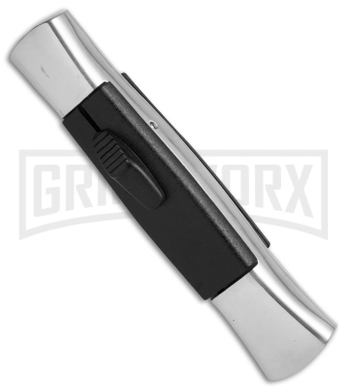 AKC 077 Concord Polish/Black OTF Automatic Knife - Flat Black Plain 3 AKC 077 Concord Polish/Black OTF Automatic Knife - Flat Black Plain - Image 3