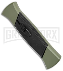 AKC 777 Blackfinger Green/Black OTF Automatic Knife - Black Tanto -Deals Blade Master Store AKC 777 Blackfinger OTF Auto Green Black Black Tanto BHQ 153513 jr spine large