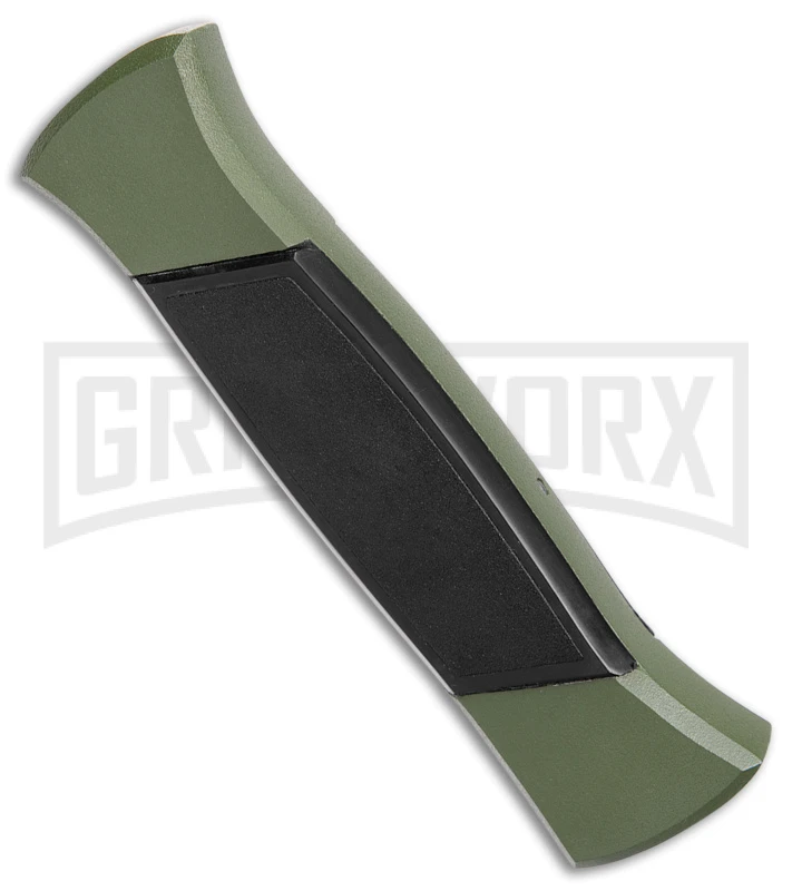 AKC 777 Blackfinger Green/Black OTF Automatic Knife - Satin Tanto 3 AKC 777 Blackfinger Green/Black OTF Automatic Knife - Satin Tanto - Image 3