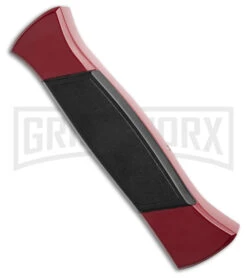 AKC 777 Blackfinger Red/Black OTF Automatic Knife - Black Plain -Deals Blade Master Store AKC 777 Blackfinger OTF Automatic Knife Red Black 3.375in Black Flat BHQ 184000 hd side large