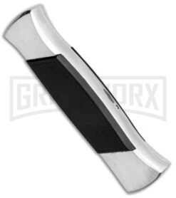AKC 777 Blackfinger Brushed Aluminum OTF Automatic Knife - SW Tanto -Deals Blade Master Store AKC 777 Blackfinger Tanto OTF Auto Brushed Aluminum SW BHQ 87412 jr side 2 large