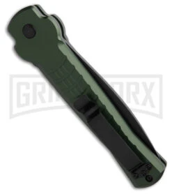 AKC X-treme Ace1 Green Automatic Knife - Black Plain -Deals Blade Master Store AKC Ace Automatic Knife Dark Green 3in Black BHQ 189107 td side large