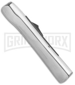 AKC Concord Polish/Black OTF Automatic Knife - Dagger Satin Plain -Deals Blade Master Store AKC Concord Dagger OTF Auto Polish Black Satin BHQ 92038 jr side large