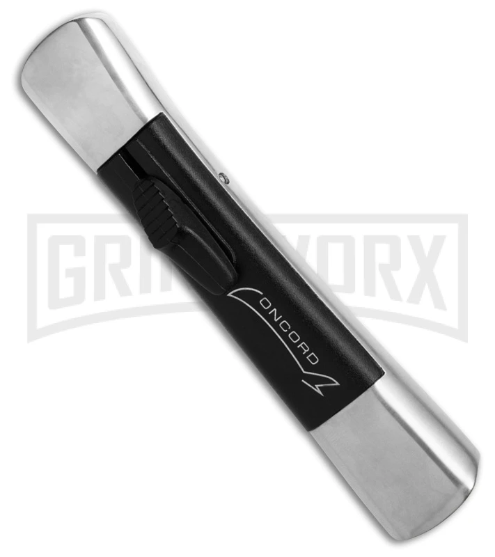 AKC Concord Polish/Black OTF Automatic Knife - Black Plain 2 AKC Concord Polish/Black OTF Automatic Knife - Black Plain - Image 2