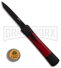 AKC Concord Black/Red OTF Automatic Knife - Tanto Black Plain -Deals Blade Master Store AKC Concord Tanto Black Red Black BHQ 90288 er bottlecap large