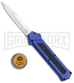 AKC F-16 Blue D/A OTF Automatic Knife - Bayo Satin Plain -Deals Blade Master Store AKC F 16 Blue DA OTF Bayo Satin Plain BP 23856 jr bottlecap large