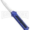 AKC F-16 Blue D/A OTF Automatic Knife - Bayo Satin Plain