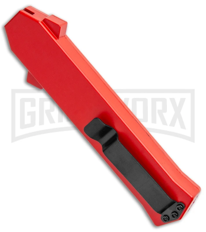 AKC F-16 Red D/A OTF Automatic Knife - Bayo Two Tone Plain 3 AKC F-16 Red D/A OTF Automatic Knife - Bayo Two Tone Plain - Image 3