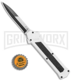 AKC F-16 White D/A OTF Automatic Knife - Bayo Two Tone Plain 7 AKC F-16 White D/A OTF Automatic Knife - Bayo Two Tone Plain -Deals Blade Master Store AKC F 16 DA Bayo OTF Auto White TT BHQ 114660 jr bottlecap large