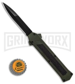 AKC F-16 OD Green D/A OTF Automatic Knife - Bayo Black Plain 7 AKC F-16 OD Green D/A OTF Automatic Knife - Bayo Black Plain -Deals Blade Master Store AKC F 16 DA Bayonet OD Green Black BHQ 86948 er bottlecap large