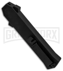 AKC F-16 Snake Skin D/A OTF Automatic Knife - Bayo Satin Plain -Deals Blade Master Store AKC F 16 DA Bayonet Snake Skin Satin BHQ 78292 er side large