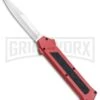 AKC F-16 Red D/A OTF Automatic Knife - Bayo Satin Plain