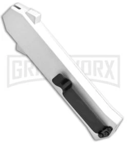 AKC F-16 White D/A OTF Automatic Knife - Bayo Satin Plain 6 AKC F-16 White D/A OTF Automatic Knife - Bayo Satin Plain -Deals Blade Master Store AKC F 16 White DA OTF Bayo Satin Plain BP 23853 jr side large