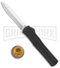 AKC F-20 Black D/A OTF Automatic Knife - Satin Dagger Plain -Deals Blade Master Store AKC F 20 DA Dagger OTF Auto Black Satin BHQ 141074 jr bottlecap 2 large