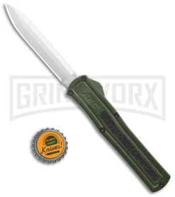 AKC F-20 OD Green D/A OTF Automatic Knife - Satin Plain -Deals Blade Master Store AKC F 20 DA Dagger OTF Auto OD Green Satin BHQ 140493 jr bottlecap large