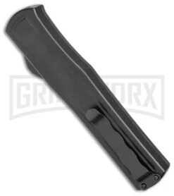 AKC F-20 Black W/ Wood Inlay D/A OTF Automatic Knife - Satin Plain 6 AKC F-20 Black W/ Wood Inlay D/A OTF Automatic Knife - Satin Plain -Deals Blade Master Store AKC F 20 DA SP OTF Auto Black Wood Inlay Satin BHQ 152445 jr side large