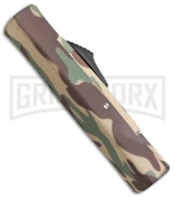 AKC Minion Concord Green Camo OTF Automatic Knife - Flat Gold Plain -Deals Blade Master Store AKC Minion Concord OTF Green Camo Gold BHQ 72048 jr side large