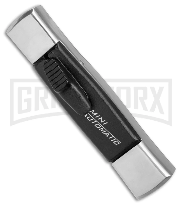 AKC Minion Concord Polish/Black OTF Automatic Knife - Satin Dagger 2 AKC Minion Concord Polish/Black OTF Automatic Knife - Satin Dagger - Image 2