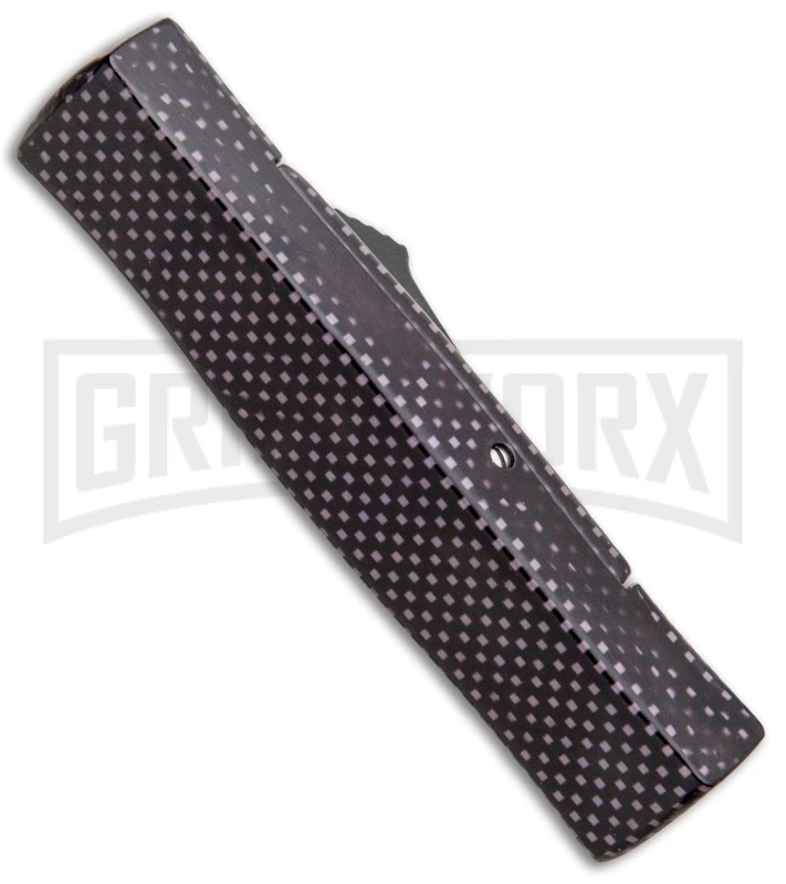 AKC Minion Concord Sim Carbon Fiber OTF Automatic Knife - Black Flat 3 AKC Minion Concord Sim Carbon Fiber OTF Automatic Knife - Black Flat - Image 3