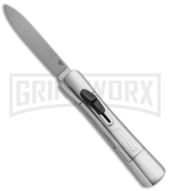 AKC Concord Polished OTF Automatic Knife - Satin Plain 1 AKC Concord Polished OTF Automatic Knife - Satin Plain