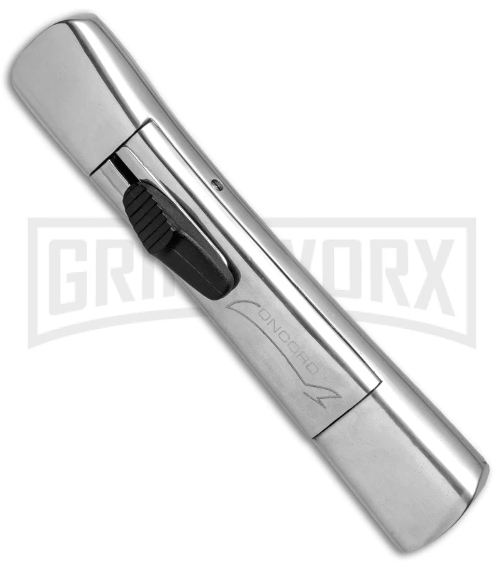 AKC Concord Polished OTF Automatic Knife - Satin Plain 2 AKC Concord Polished OTF Automatic Knife - Satin Plain - Image 2
