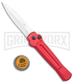 AKC X-treme Ace Red Automatic Knife - Satin Plain 7 AKC X-treme Ace Red Automatic Knife - Satin Plain -Deals Blade Master Store AKC X treme Ace Auto Red Satin BHQ 105468 jr bottlecap large