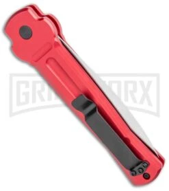 AKC X-treme Ace Red Automatic Knife - Satin Plain 6 AKC X-treme Ace Red Automatic Knife - Satin Plain -Deals Blade Master Store AKC X treme Ace Auto Red Satin BHQ 105468 jr side large