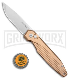 AKC X-treme Dandy Tan Aluminum Automatic Knife (Stonewash) -Deals Blade Master Store AKC X treme Dandy Tan Aluminum Auto SW BHQ 176851 jr bottlecap large