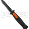 AKC X-treme EVO Black / Orange Slide OTF Automatic Knife - Black Plain