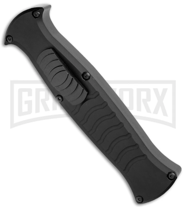 AKC X-treme EVO Black OTF Automatic Knife - Satin Plain 2 AKC X-treme EVO Black OTF Automatic Knife - Satin Plain - Image 2