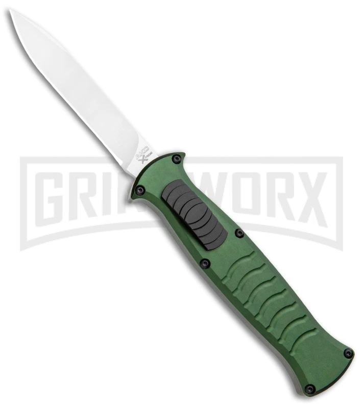 AKC X-treme EVO Green OTF Automatic Knife - Satin Plain 1 AKC X-treme EVO Green OTF Automatic Knife - Satin Plain