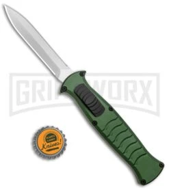 AKC X-treme EVO Green OTF Automatic Knife - Satin DE Dagger -Deals Blade Master Store AKC X treme EVO OTF Auto Green Satin DE Dagger BHQ 134949 jr bottlecap 2 large