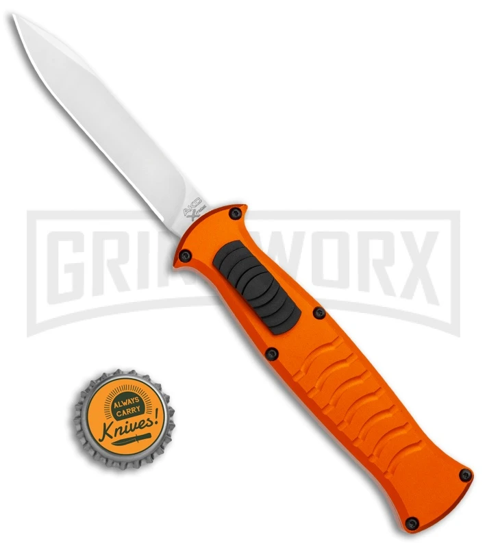 AKC X-treme EVO Orange OTF Automatic Knife - Satin Plain 4 AKC X-treme EVO Orange OTF Automatic Knife - Satin Plain - Image 4