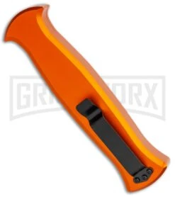 AKC X-treme EVO Orange OTF Automatic Knife - Satin Plain 6 AKC X-treme EVO Orange OTF Automatic Knife - Satin Plain -Deals Blade Master Store AKC X treme EVO OTF Auto Orange Satin BHQ 114657 jr side large