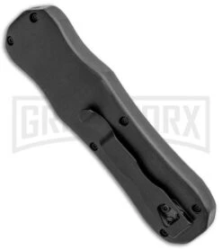 Atomic D/A Black G-10 OTF Automatic Knife - Drop Point Two Tone Plain -Deals Blade Master Store Atomic DA Black G 10 OTF Auto DP TT Plain GX 33379 jr side large