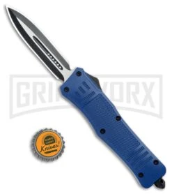 Atomic Defender Large OTF Automatic Knife Blue - Two Tone Dagger -Deals Blade Master Store Atomic Defender Dagger Blue OTF Auto TT GX 33966 jr bottlecap large