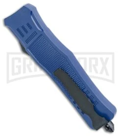 Atomic Defender Large OTF Automatic Knife Blue - Two Tone Dagger -Deals Blade Master Store Atomic Defender Dagger Blue OTF Auto TT GX 33966 jr side large