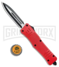 Atomic Defender Large OTF Automatic Knife Red - Two Tone Dagger -Deals Blade Master Store Atomic Defender Dagger Red OTF Auto TT GX 33967 jr bottlecap large